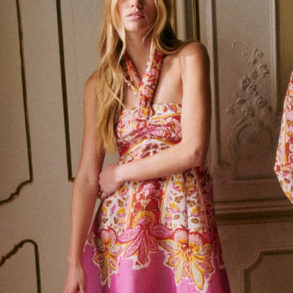 Sezane Rosabella Dress Laguna- NWT